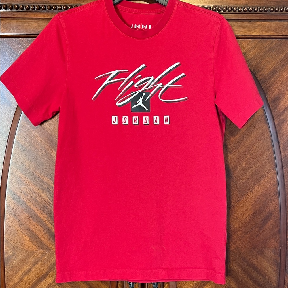 Jordan Red 'Flight' Graphic Crew Tee